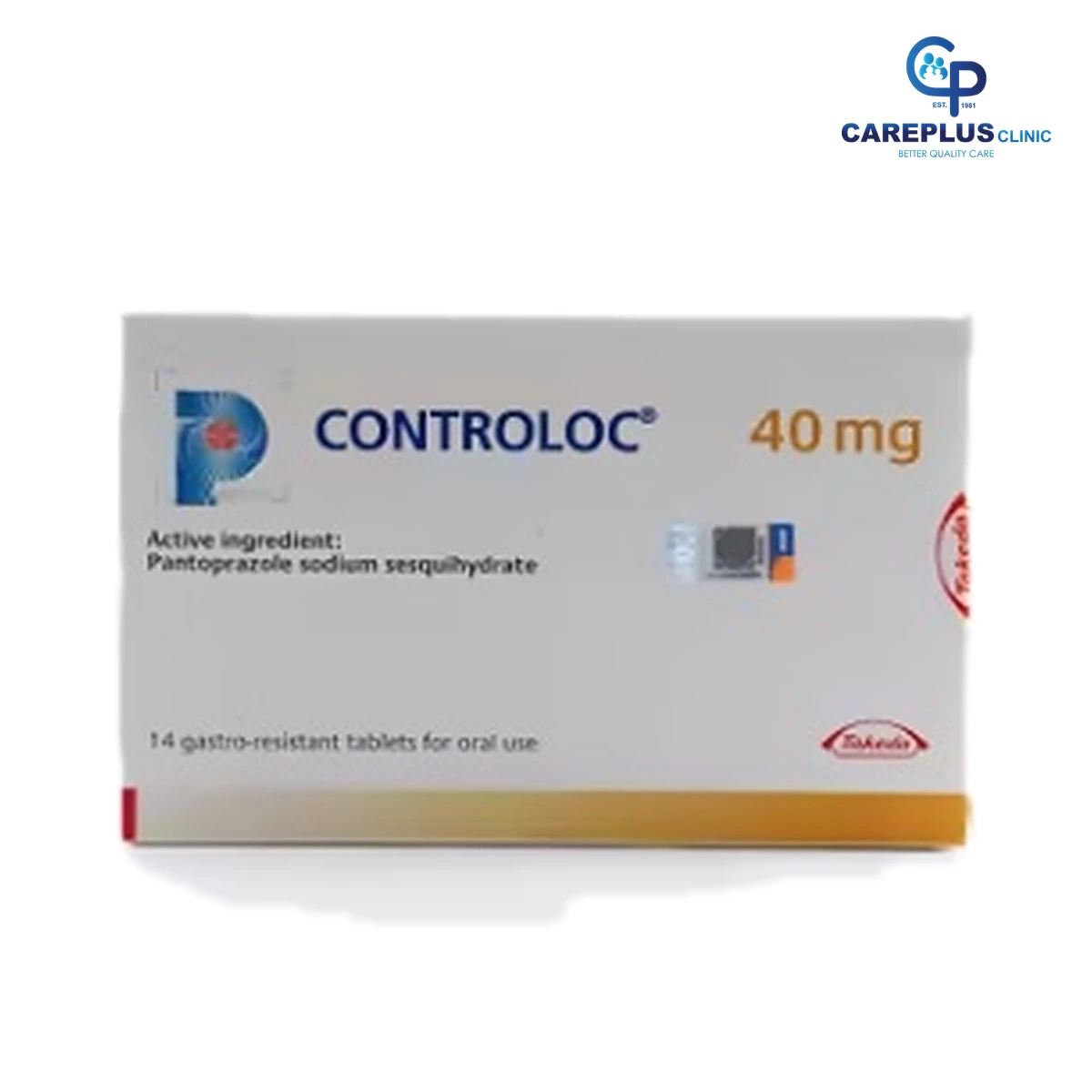 Controloc (Pantoprazole) 40mg Tablet, 14 biji